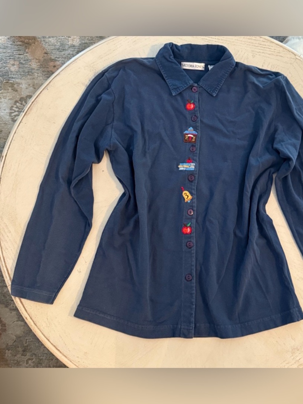 Victoria Jones vintage teacher shirt button up